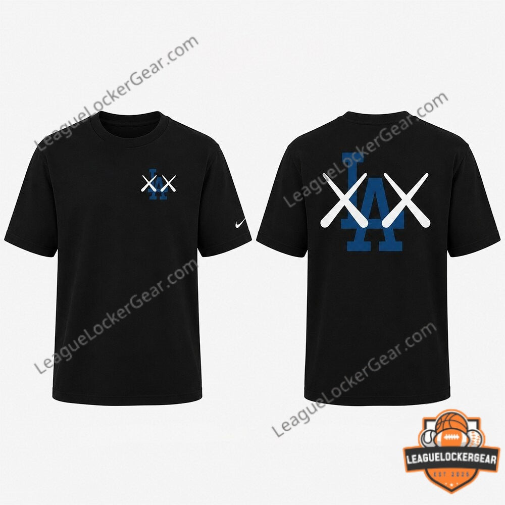 Los Angeles Dodgers KAWS Collaboration T-Shirt - LeagueLockerGear