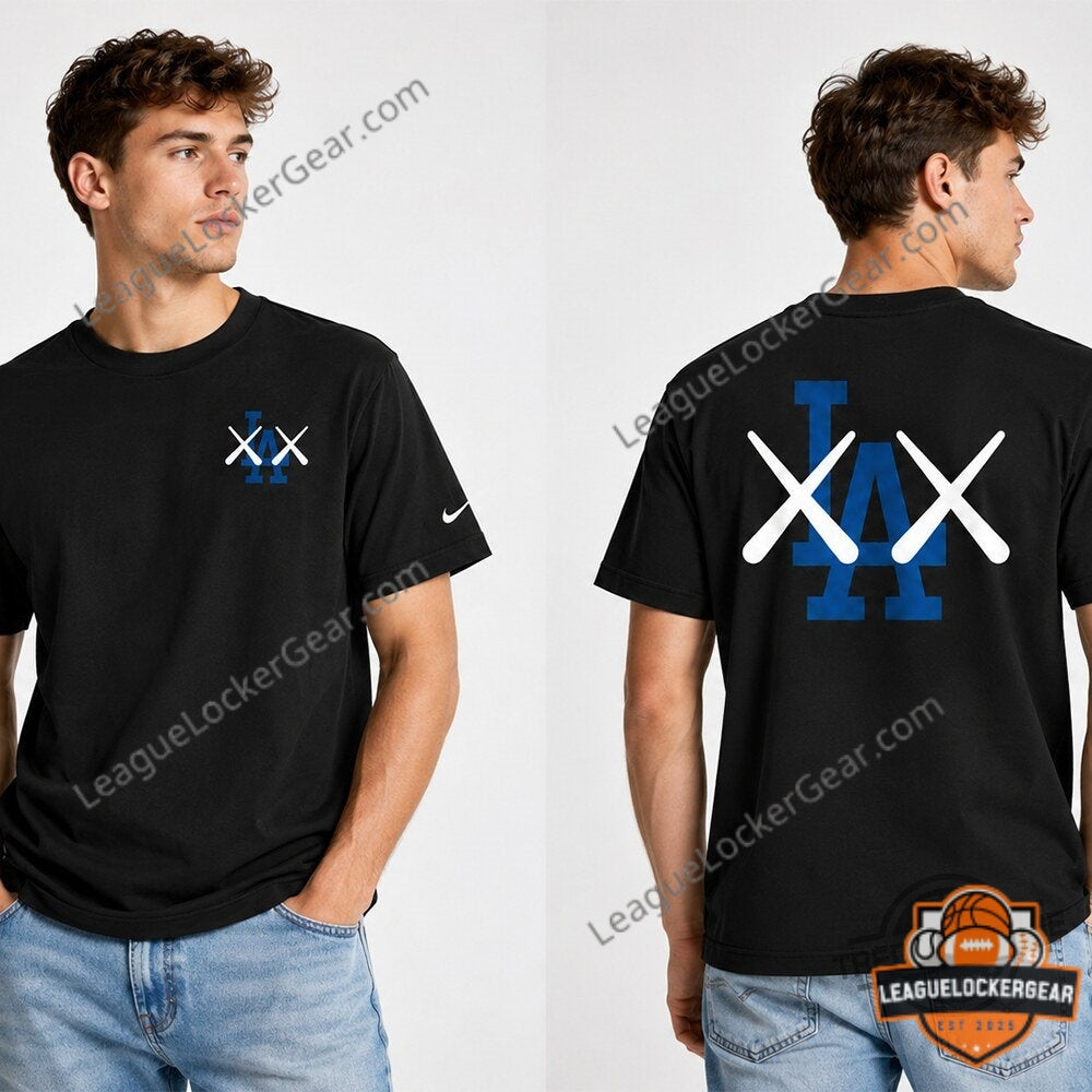 Los Angeles Dodgers KAWS Collaboration T-Shirt - LeagueLockerGear
