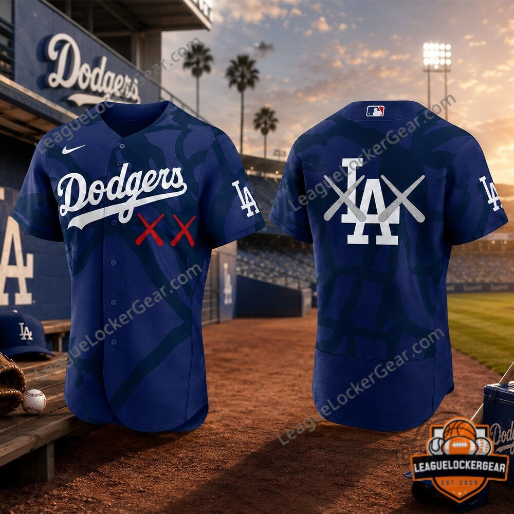 Los Angeles Dodgers KAWS Edition Baseball Jersey - LeagueLockerGear