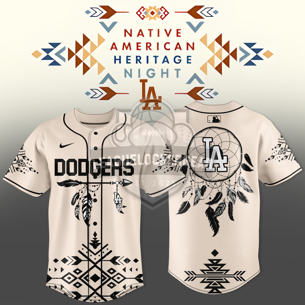 Los Angeles Dodgers Native American Heritage Night Baseball Jersey - LeagueLockerGear
