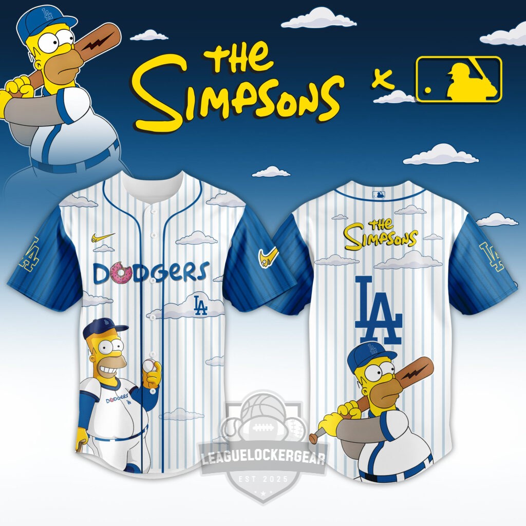 All Team MLB The Simpsons Baseball Jersey - LeagueLockerGear