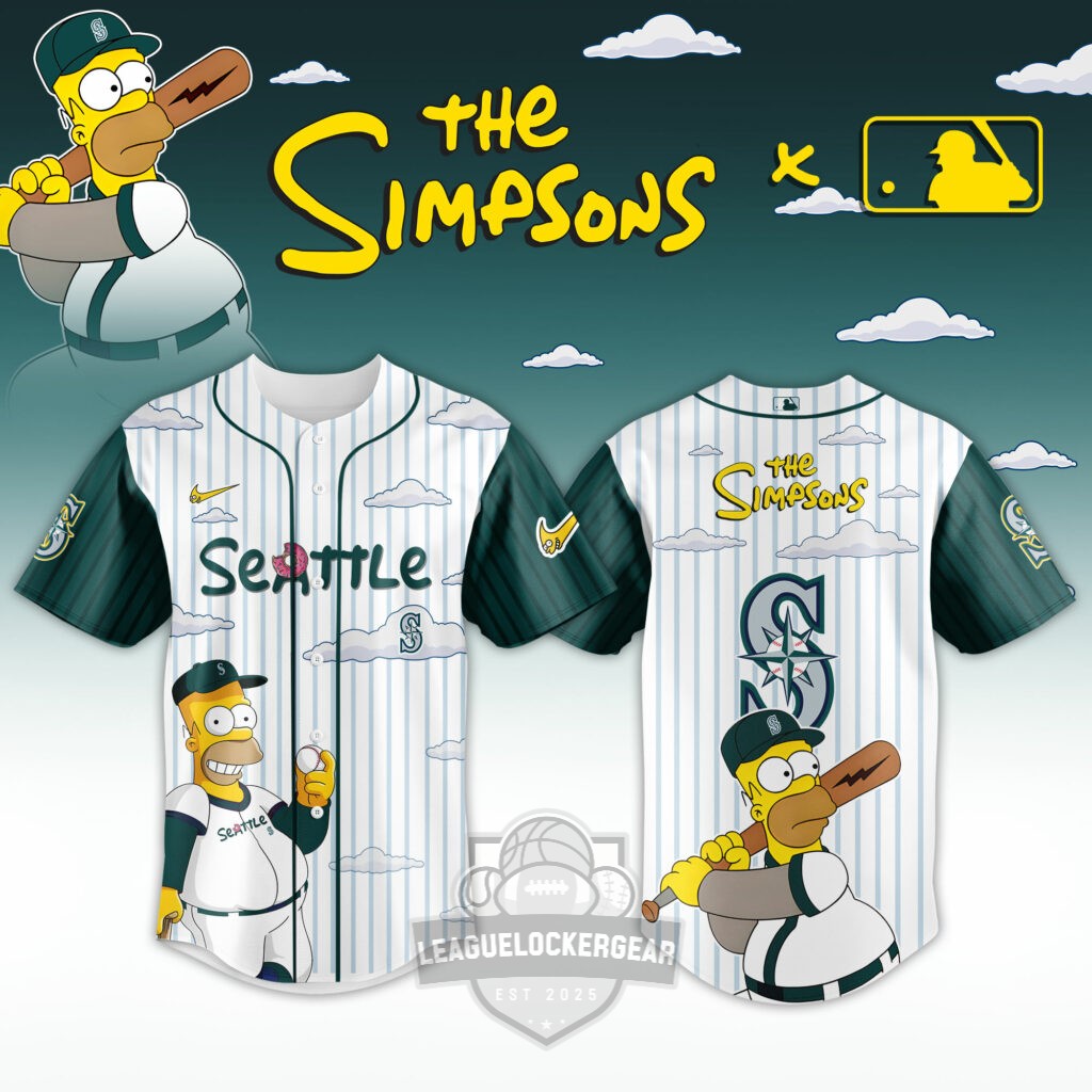 All Team MLB The Simpsons Baseball Jersey - LeagueLockerGear