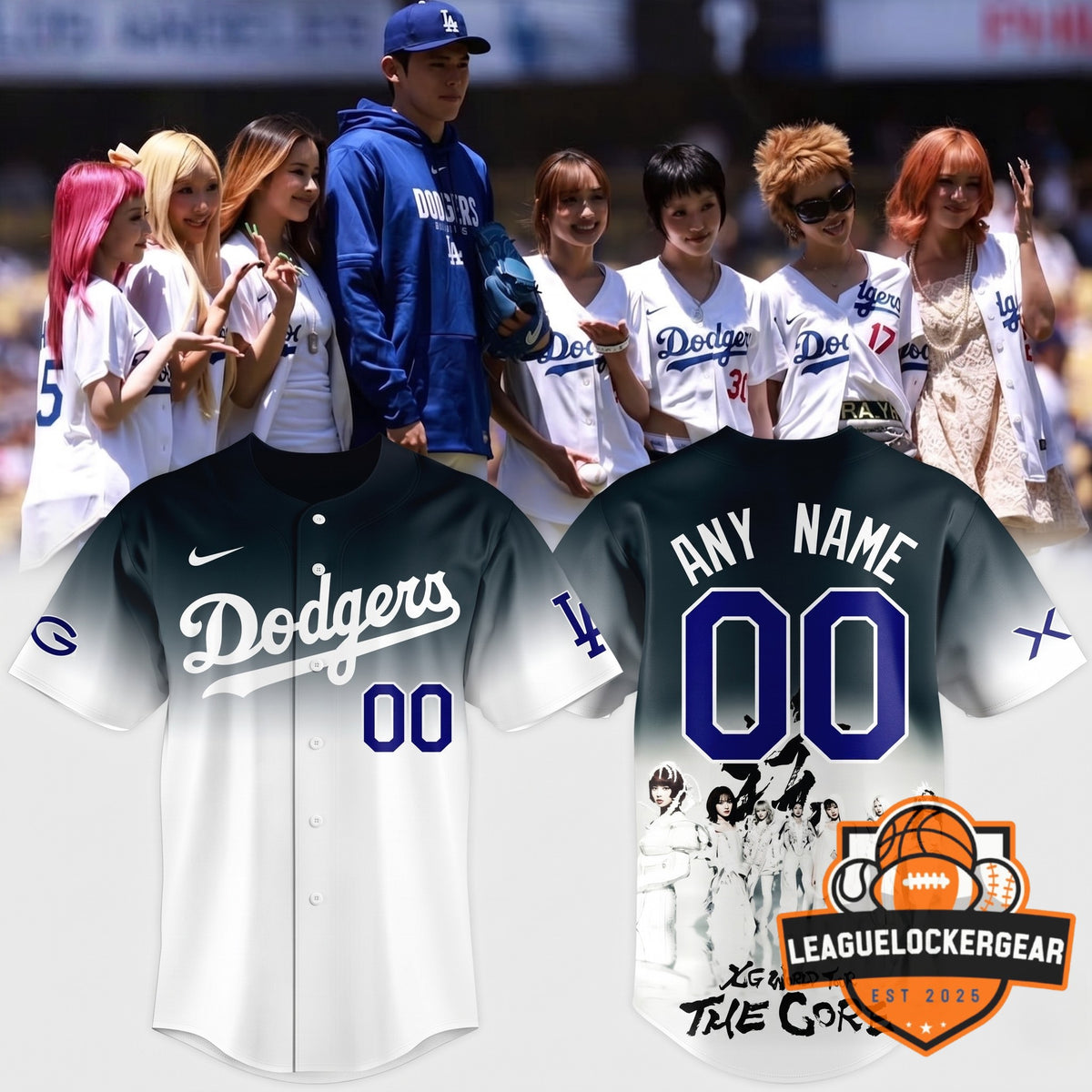 Los Angeles Dodgers XG Collaboration Baseball Jersey - LeagueLockerGear