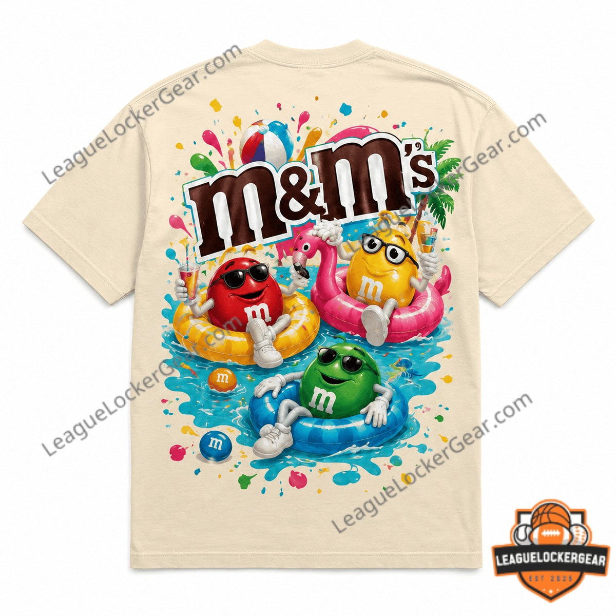 M&M's Summer Pool Party T-Shirt - LeagueLockerGear