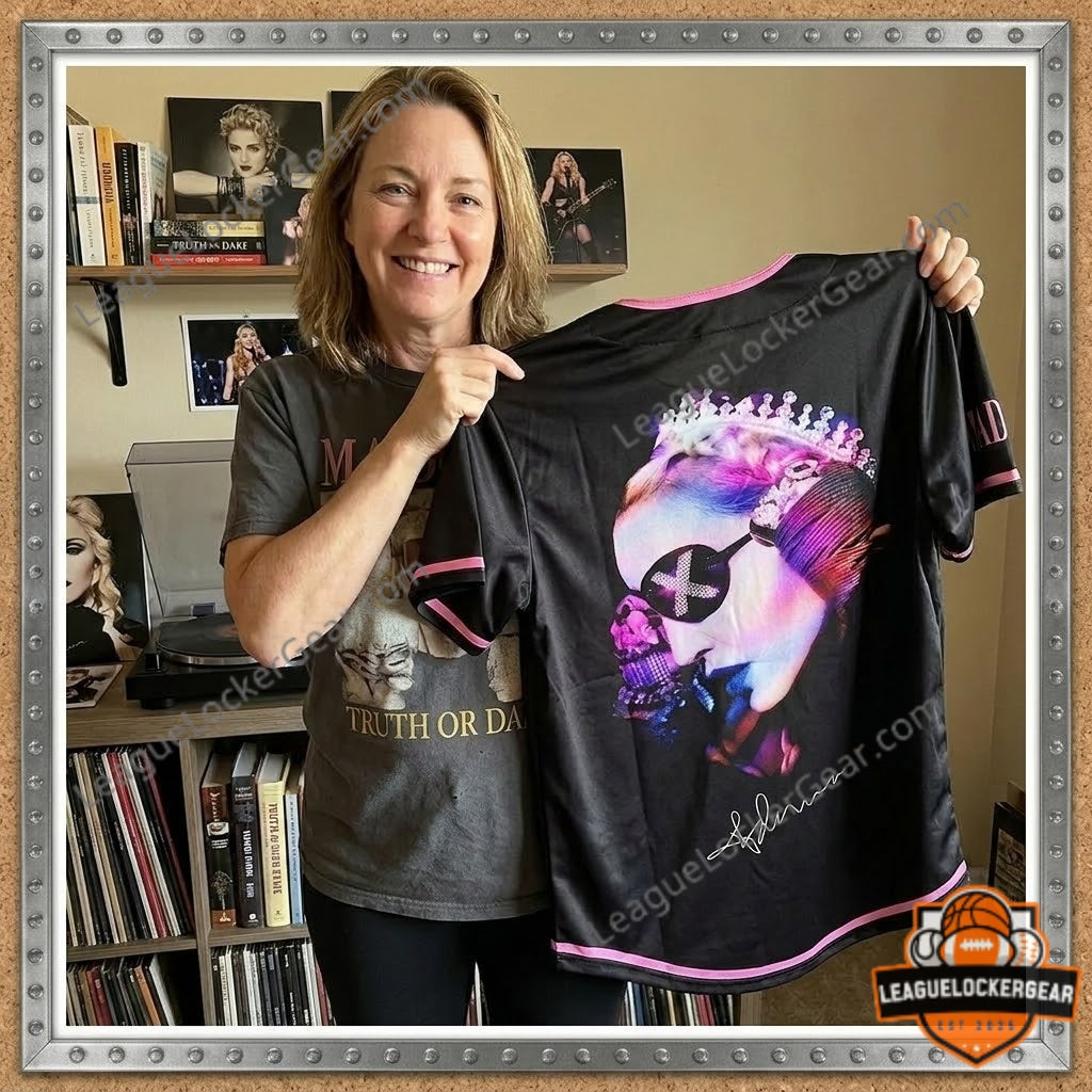 Madonna Confessions II Collection Baseball Jersey - LeagueLockerGear