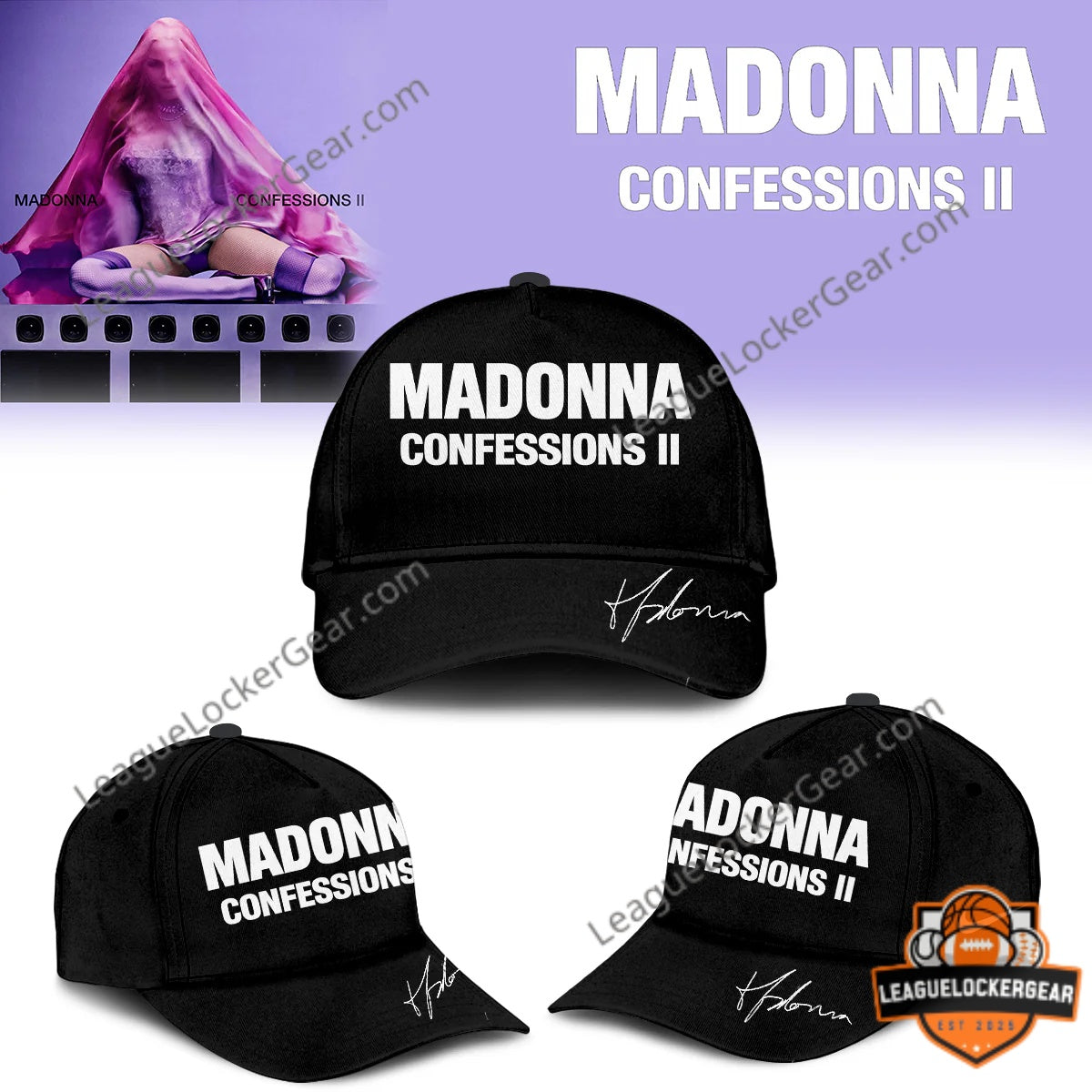 Madonna Confessions II Collection Baseball Jersey - LeagueLockerGear
