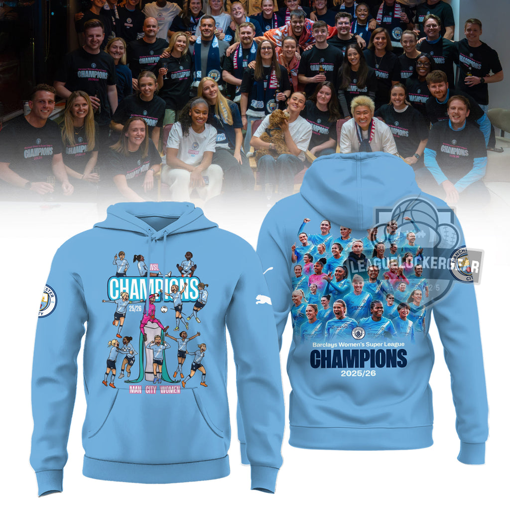 Manchester City WLS Champions 25/26 Shirt - LeagueLockerGear