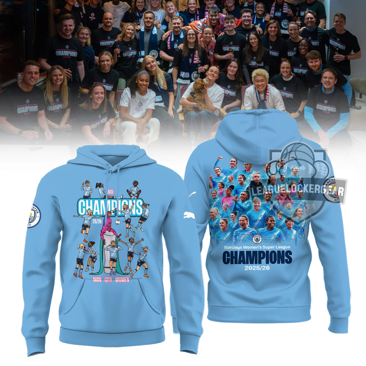Manchester City WLS Champions 25/26 Shirt - LeagueLockerGear