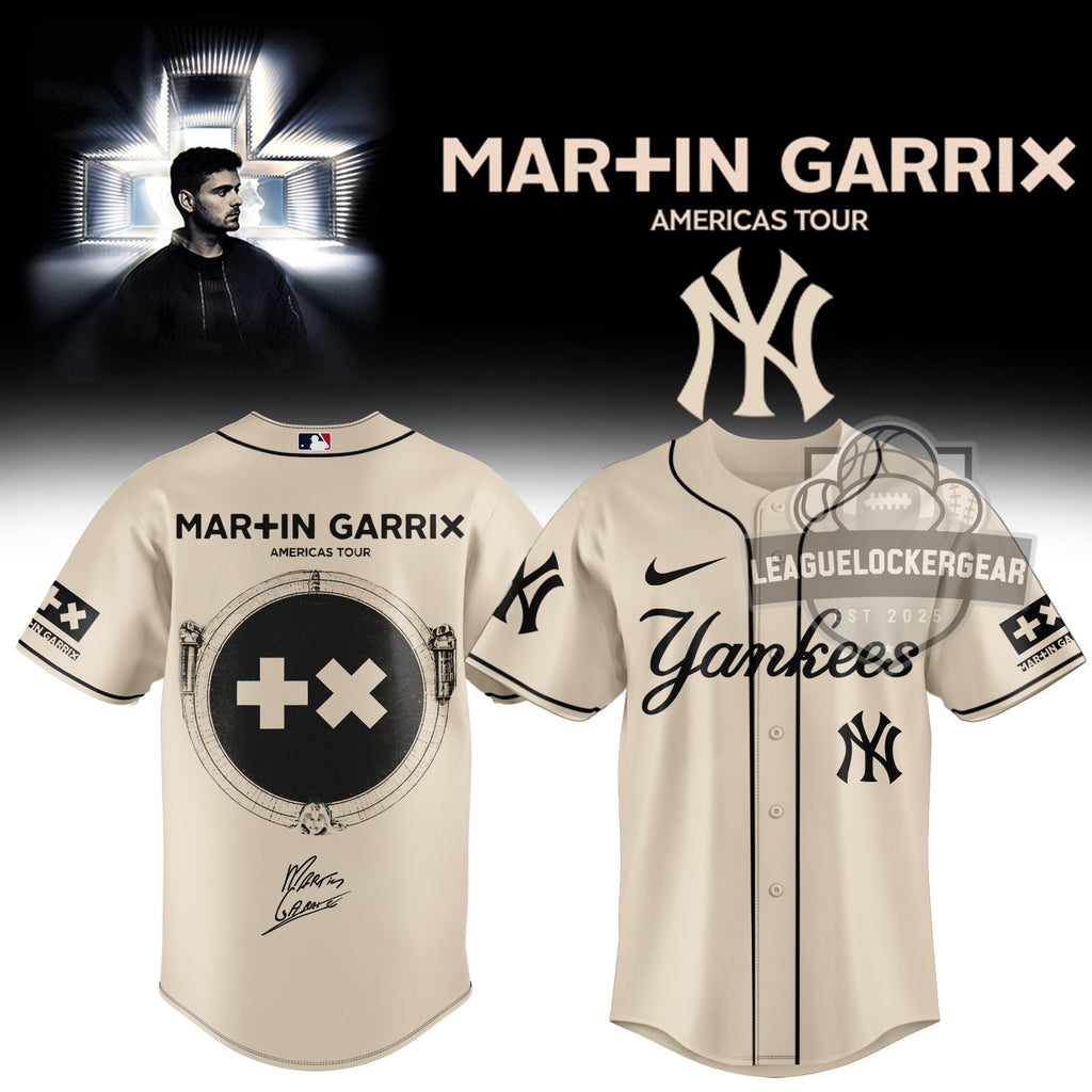 Martin Garrix Los Angeles Dodgers Americas Tour Baseball Jersey - LeagueLockerGear