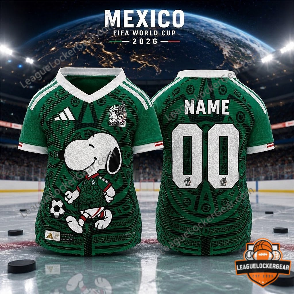 Mexico FIFA World Cup 2026 Snoopy Pet Jersey - LeagueLockerGear
