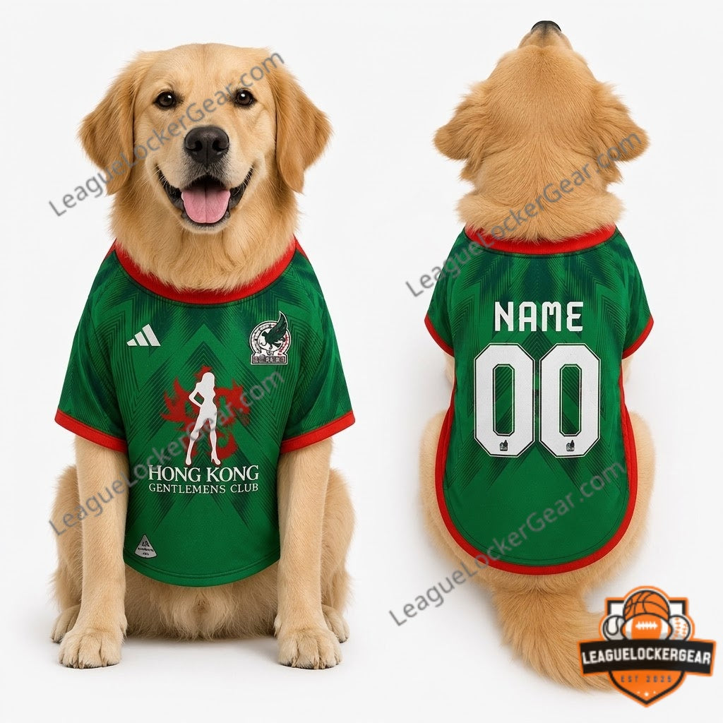 Mexico x Hong Kong Gentlemens Club FIFA World Cup 2026 Pet Jersey - LeagueLockerGear