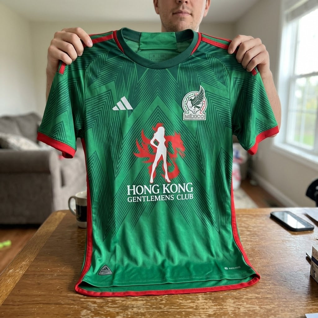 Mexico National Football Team Hong Kong Gentlemens Club Soccer Jersey - LeagueLockerGear