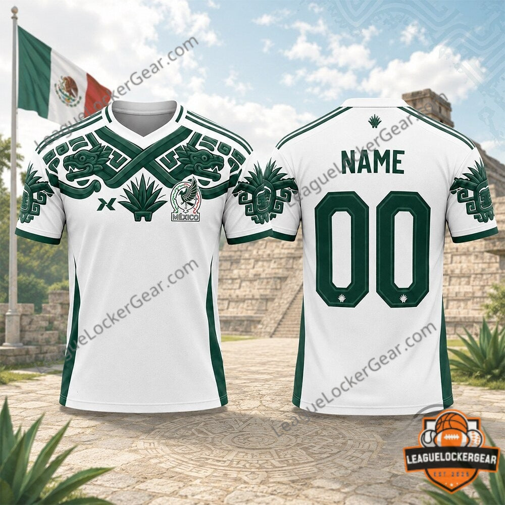 Mexico 2026 World Cup Aztec Soccer Jersey - LeagueLockerGear