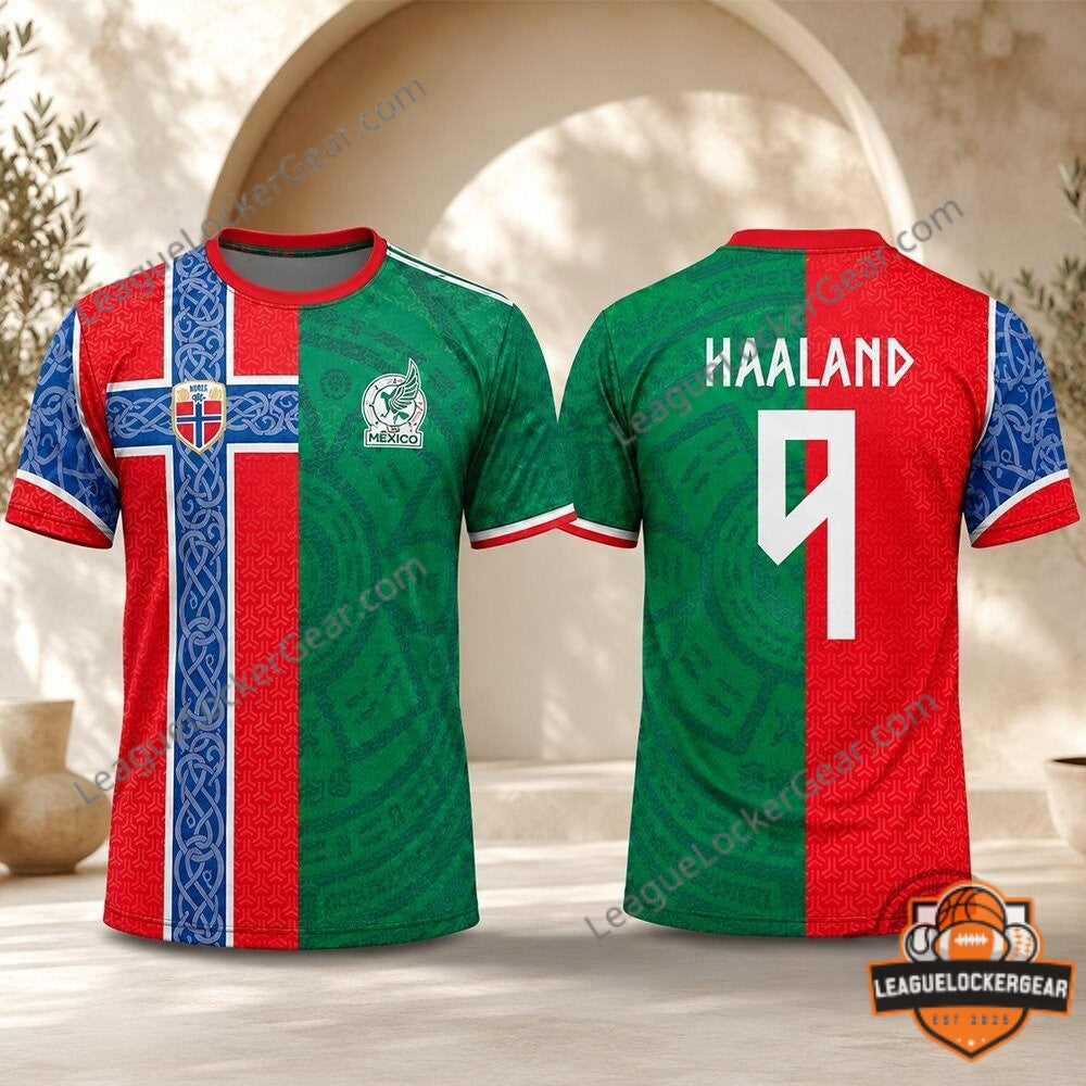 Erling Haaland Norway Mexico World Cup 2026 Soccer Jersey - LeagueLockerGear