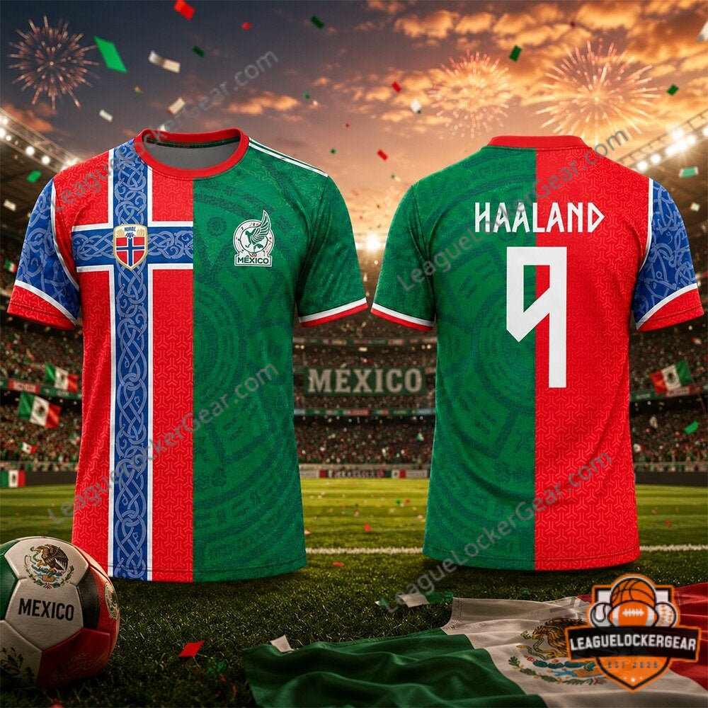 Erling Haaland Norway Mexico World Cup 2026 Soccer Jersey - LeagueLockerGear