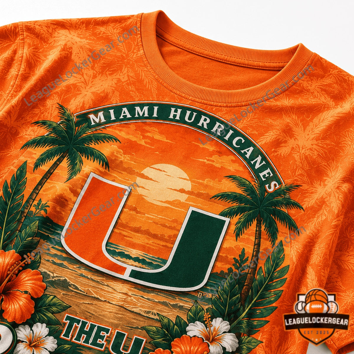 Miami Hurricanes Summer Vibes T-Shirt - LeagueLockerGear