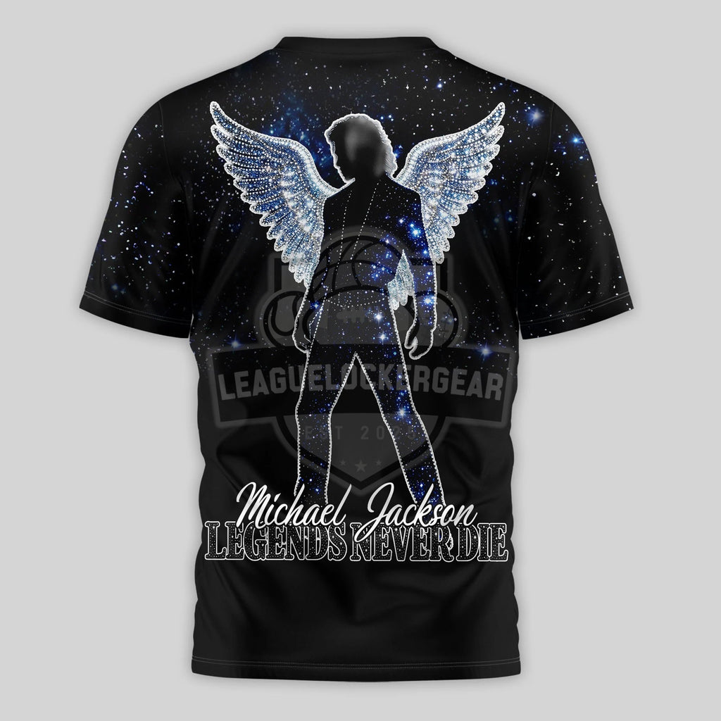 Michael Jackson King Of Pop Legends Never Die 3D T-Shirt - LeagueLockerGear