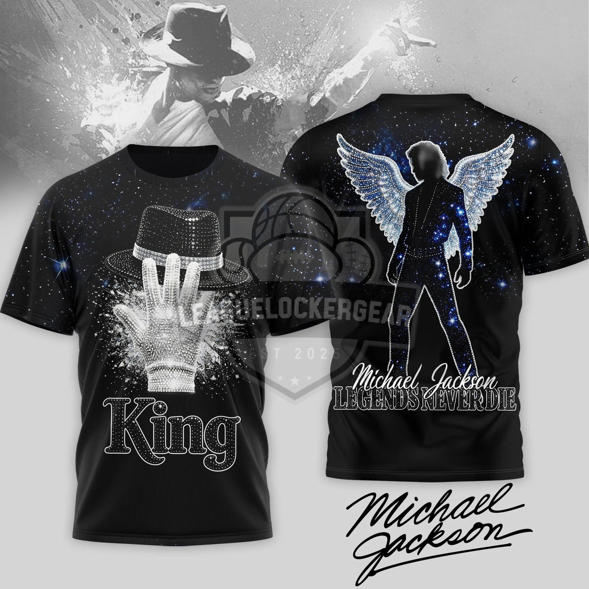 Michael Jackson King Of Pop Legends Never Die 3D T-Shirt - LeagueLockerGear