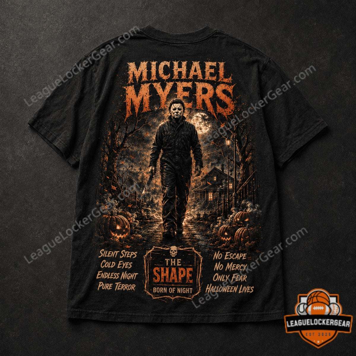Michael Myers Halloween Est 1978 Evil Never Sleeps T-Shirt - LeagueLockerGear