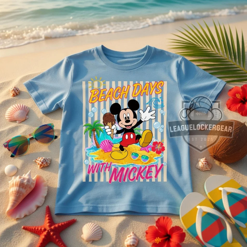 Mickey Mouse Beach Days T-Shirt - LeagueLockerGear