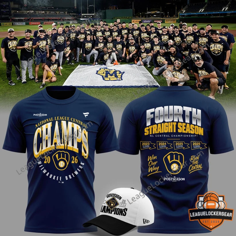 Milwaukee Brewers 2026 National League Central Division Champions Four