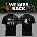 Minnesota Timberwolves Wolves Back Let's Go Wolves T-Shirt - LeagueLockerGear