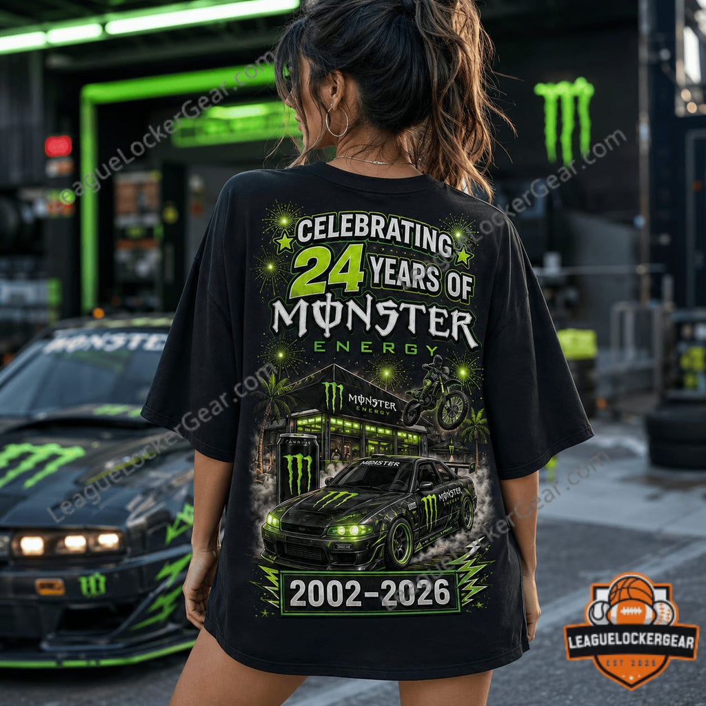 Monster Energy 24th Anniversary 3D T-Shirt - LeagueLockerGear
