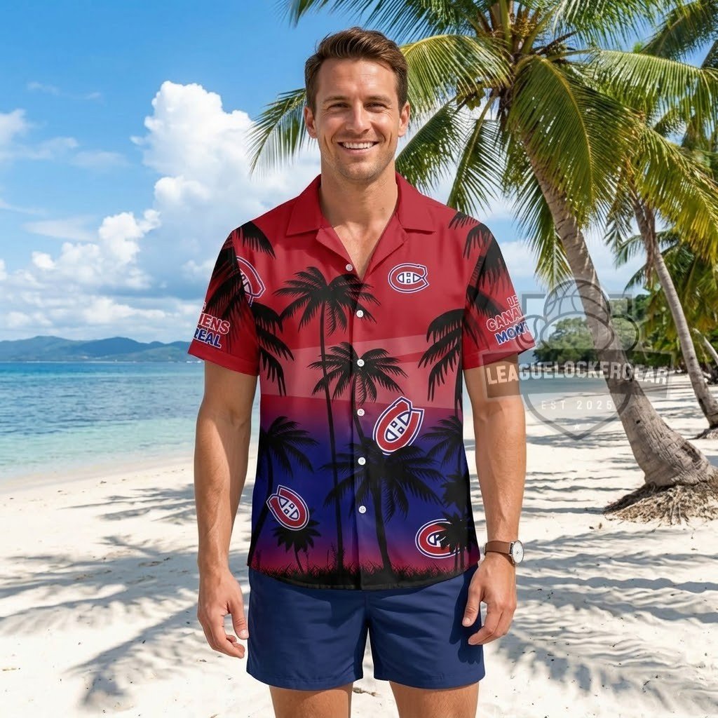 Montreal Canadiens Tropical Hawaiian Shirt - LeagueLockerGear