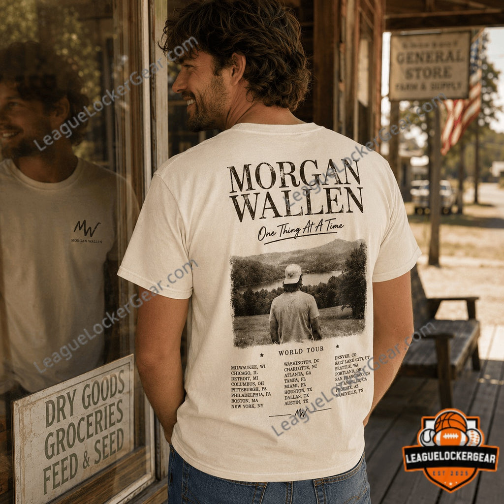 Morgan Wallen One Thing At A Time World Tour T-Shirt - LeagueLockerGear