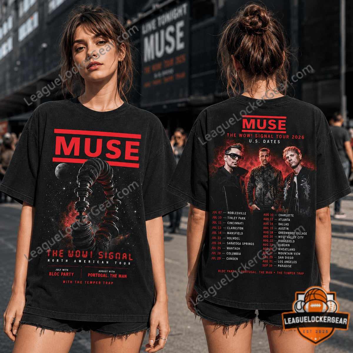 Muse The Wow! Signal Tour 2026 T-Shirt - LeagueLockerGear