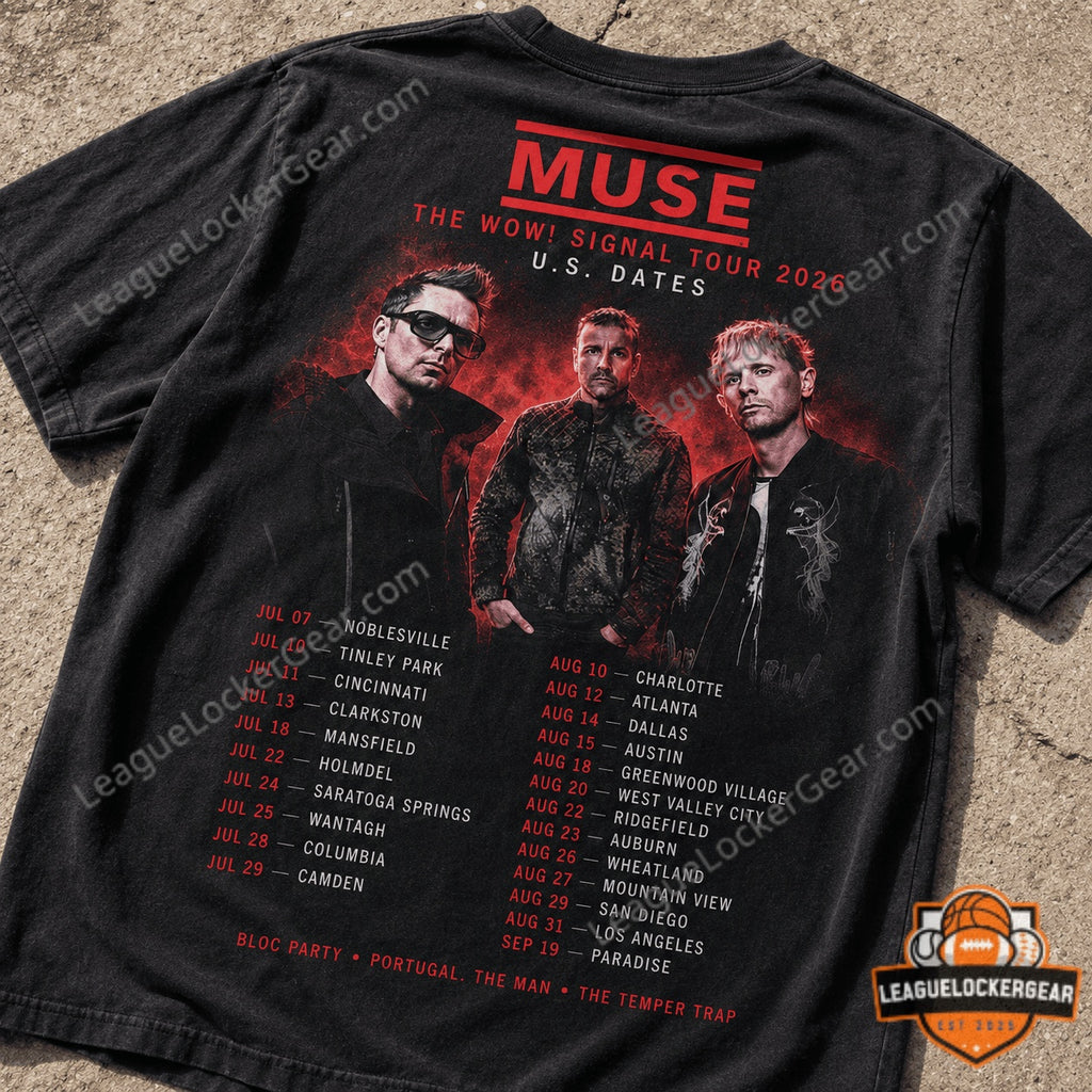 Muse The Wow! Signal Tour 2026 T-Shirt - LeagueLockerGear