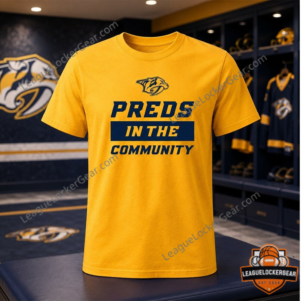 Nashville Predators In The Community T-Shirt - LeagueLockerGear