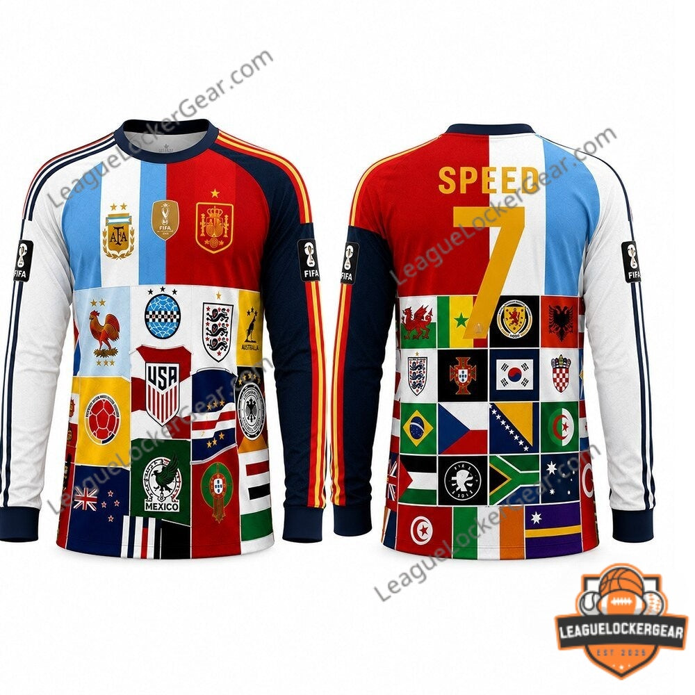 IShowSpeed All Countries 2026 World Cup Mashup Jersey - LeagueLockerGear
