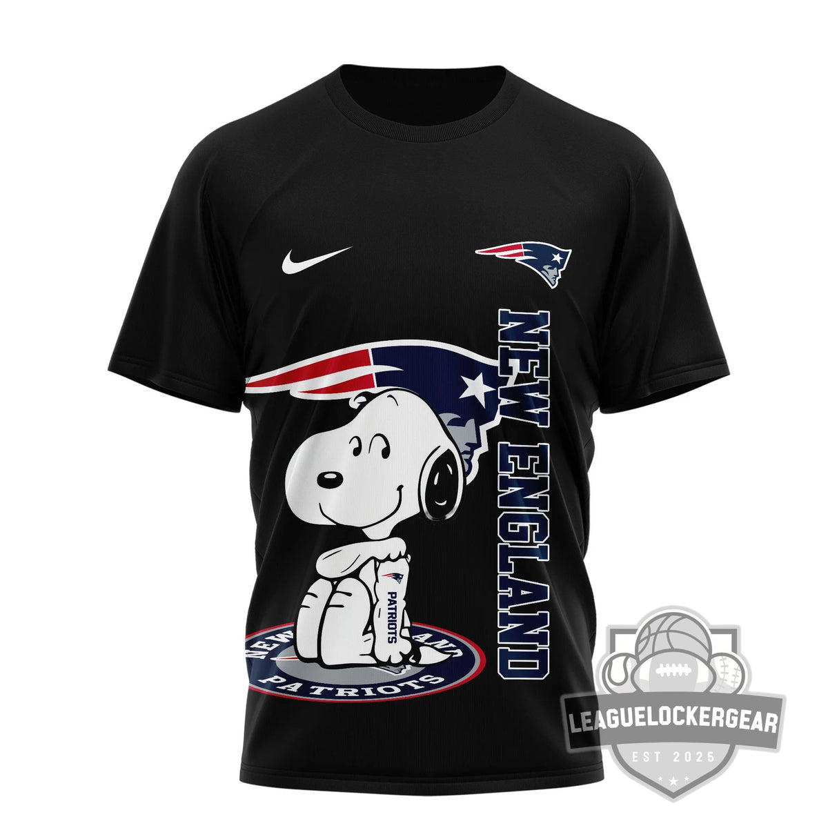 New England Patriots Snoopy Yes I'm Old But I Saw Patriots Greatness T-Shirt - LeagueLockerGear
