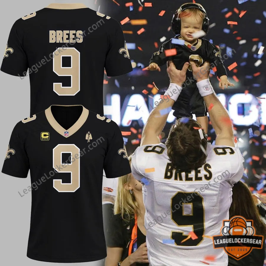New Orleans Saints Drew Brees Football Jersey - Super Bowl XLIV Champ
