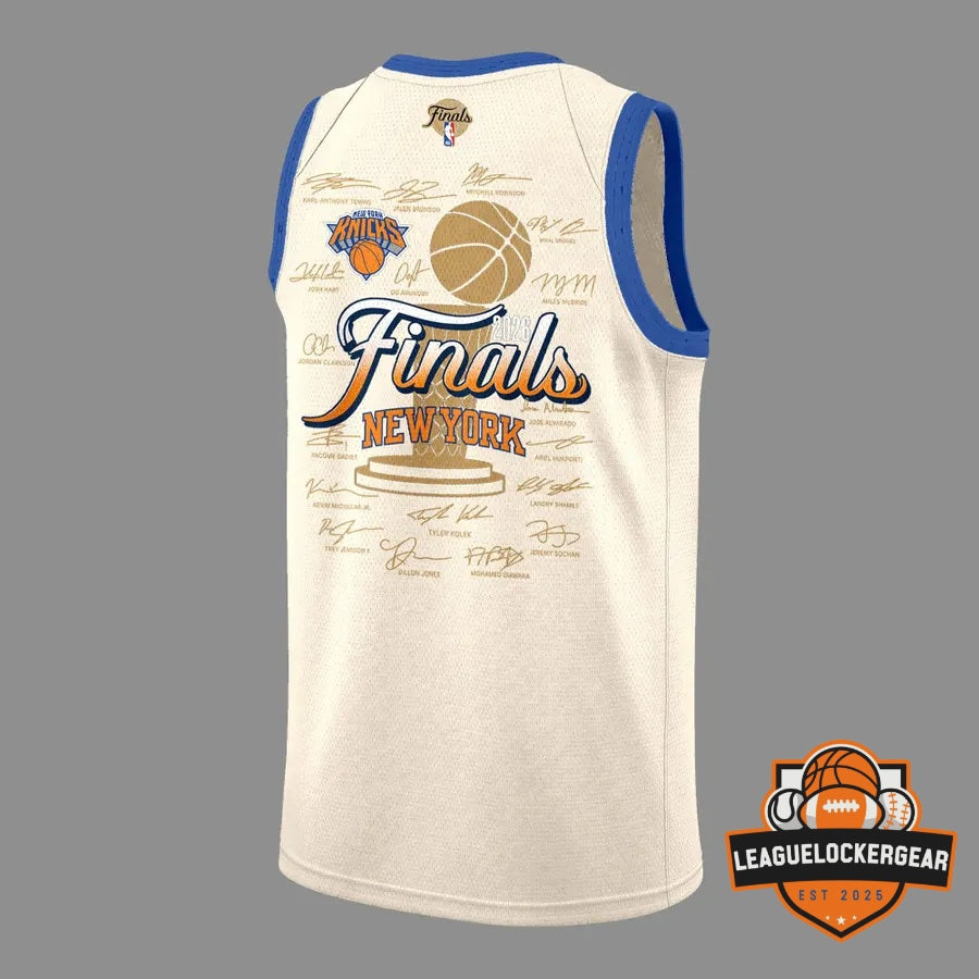 Knicks Jalen Brunson MVP Finals Signed Basketball Jersey - LeagueLockerGear