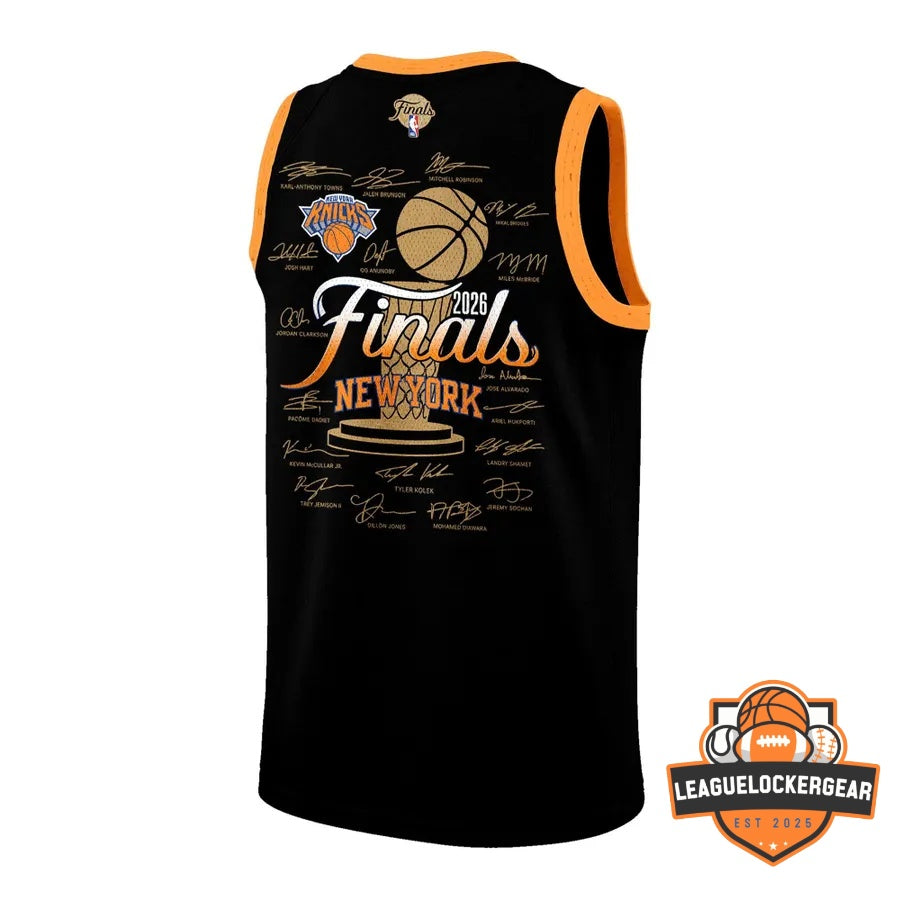 Knicks Jalen Brunson MVP Finals Signed Basketball Jersey - LeagueLockerGear