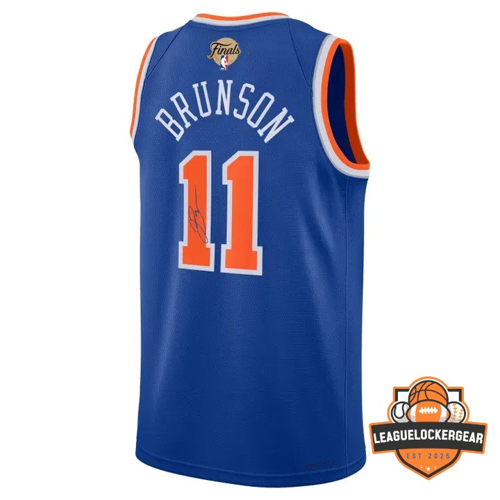 Knicks Jalen Brunson MVP Finals Signed Basketball Jersey - LeagueLockerGear