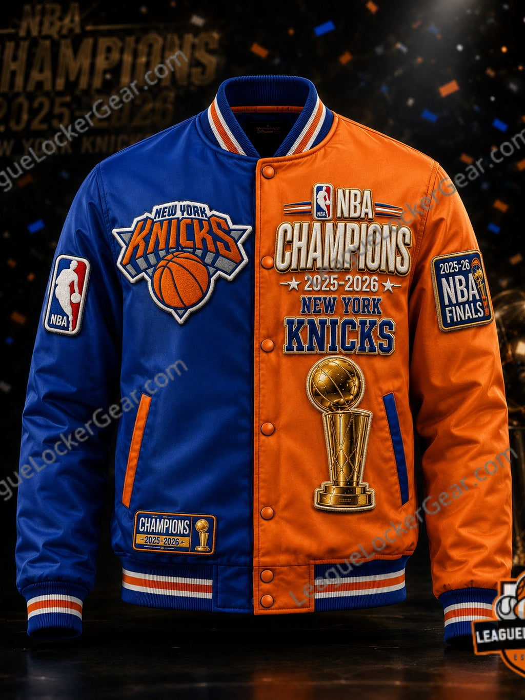 New York Knicks NBA Champions 2025-2026 Jacket - LeagueLockerGear