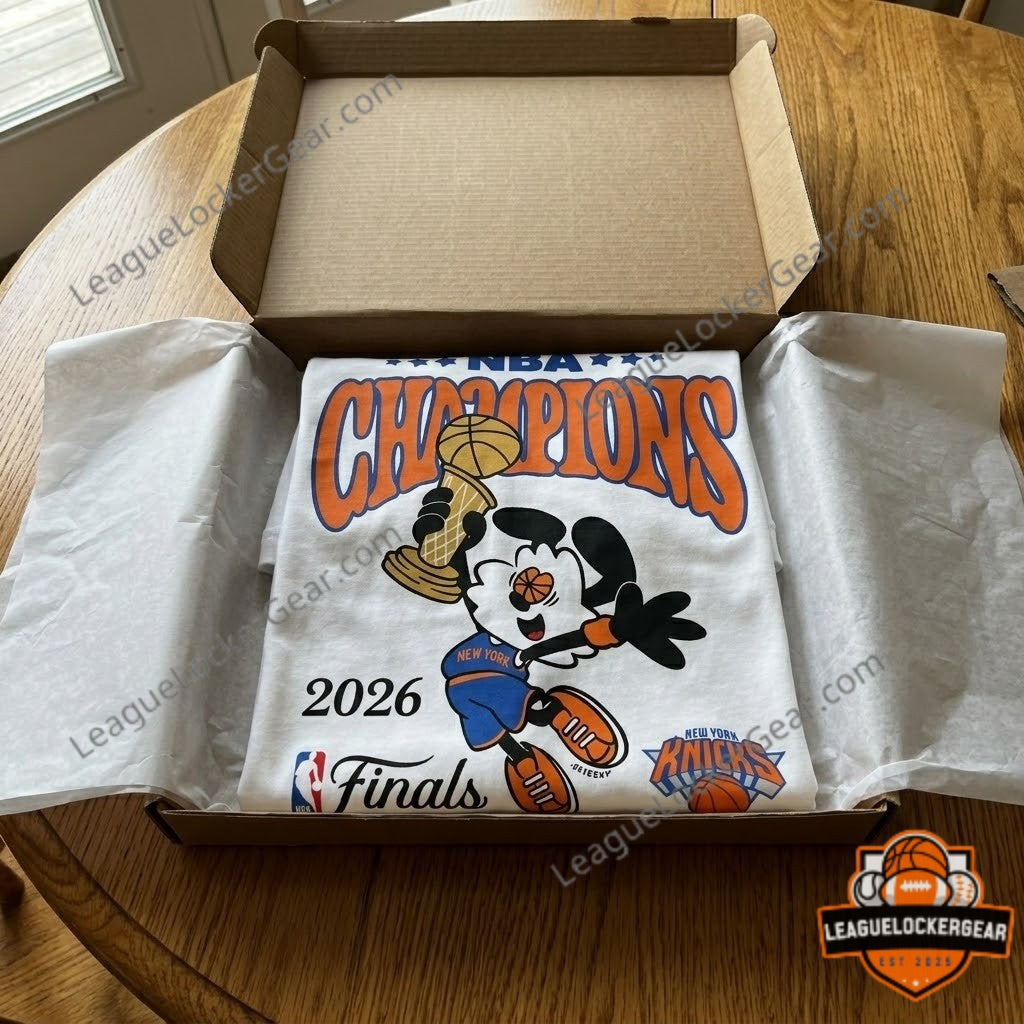 New York Knicks NBA Champions 2026 T-Shirt - LeagueLockerGear