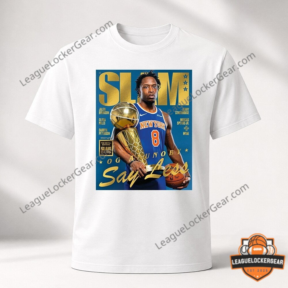 Knicks OG Anunoby SLAM 2026 Trophy T-Shirt - LeagueLockerGear