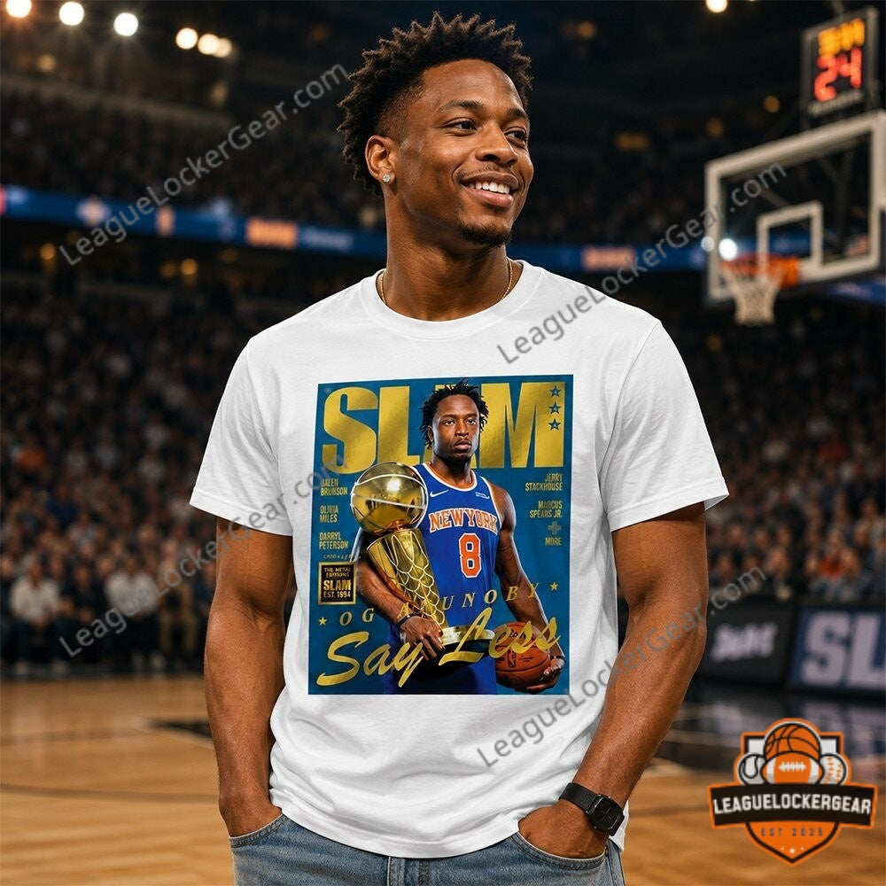 Knicks OG Anunoby SLAM 2026 Trophy T-Shirt - LeagueLockerGear