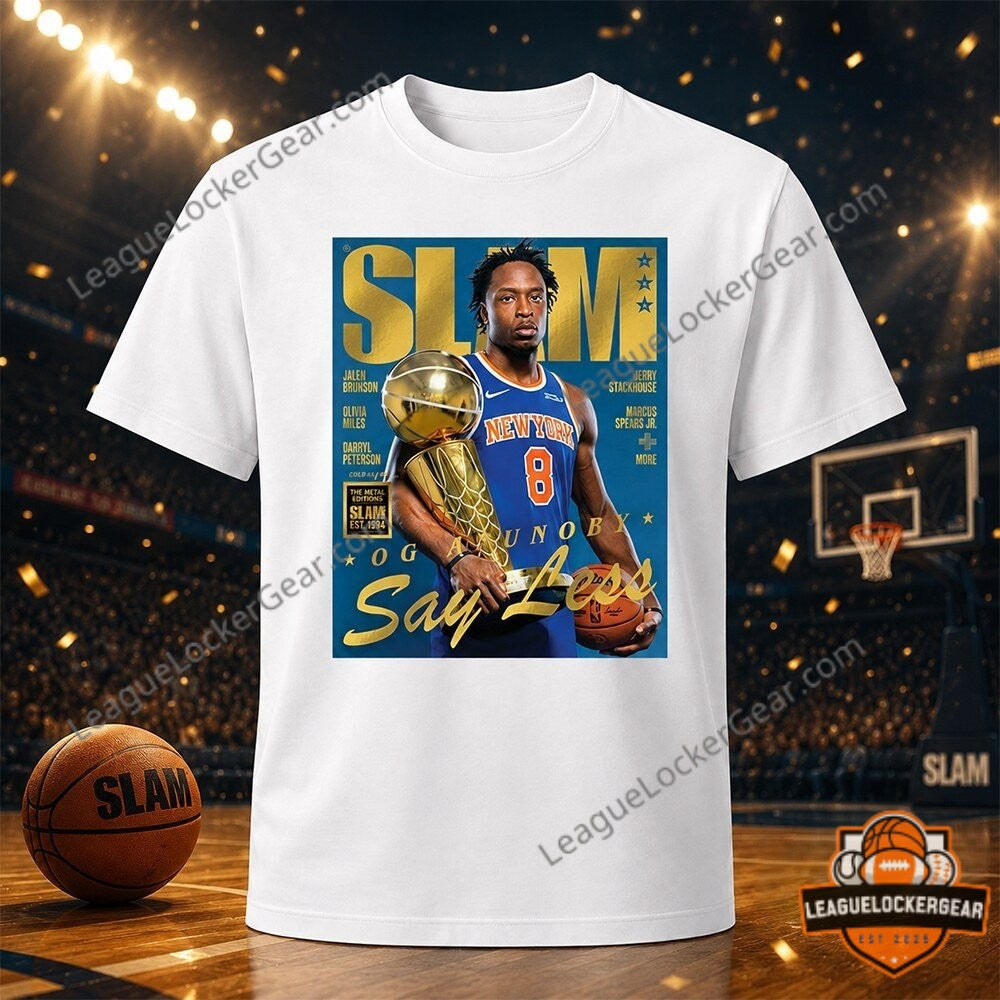 Knicks OG Anunoby SLAM 2026 Trophy T-Shirt - LeagueLockerGear