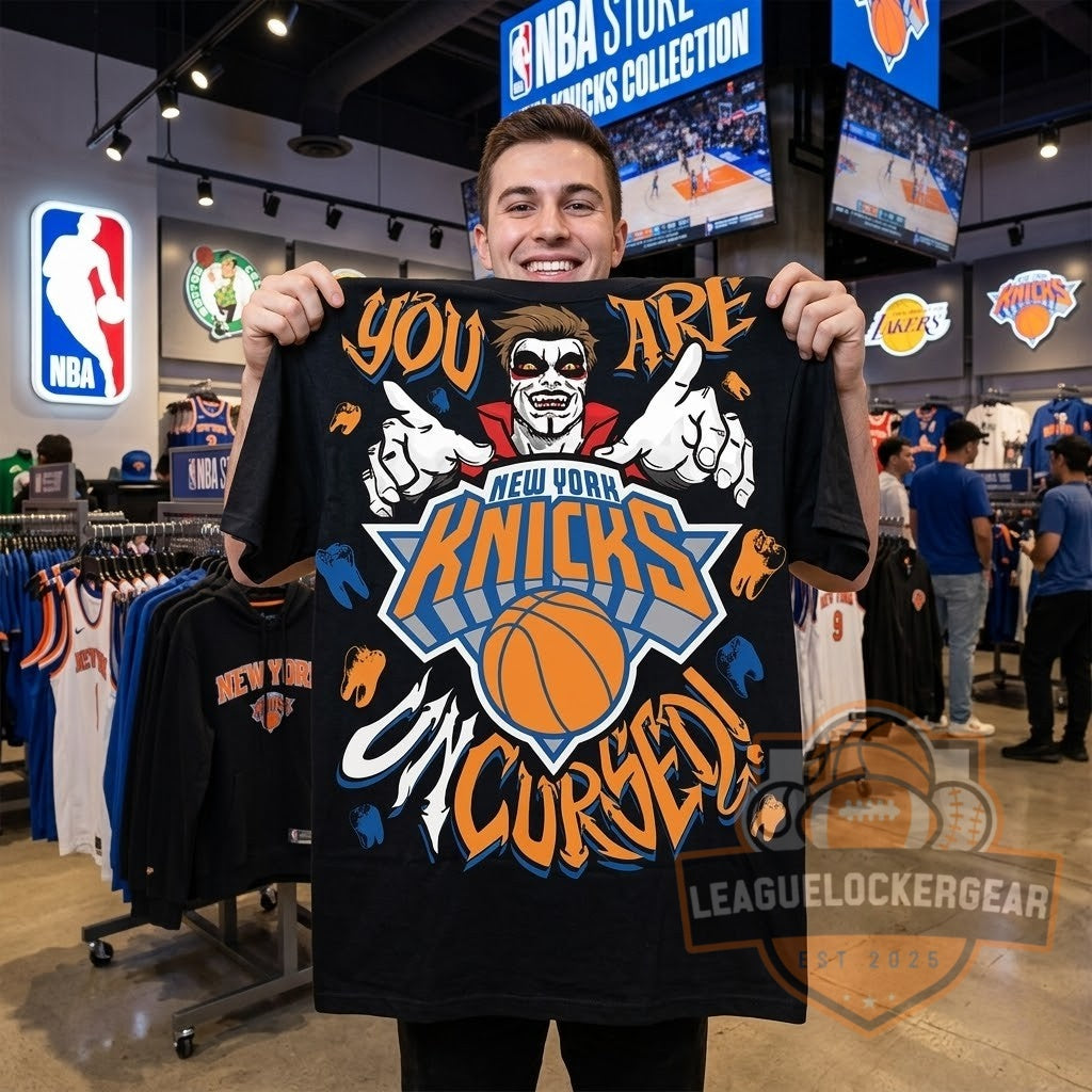 New York Knicks 2026 Danhausen You Are Uncursed T-Shirt - LeagueLockerGear
