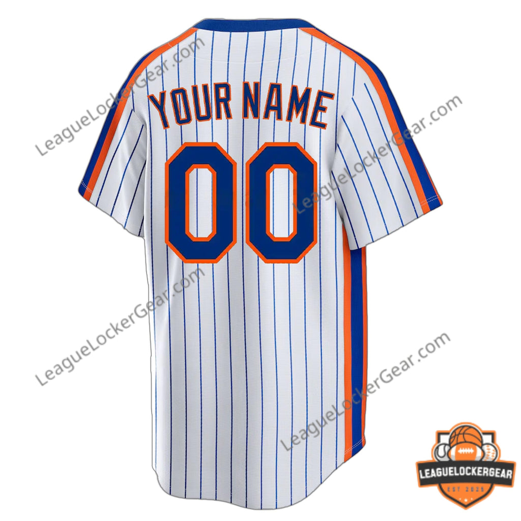 New York Mets Cooperstown Collection Custom Baseball Jersey - LeagueLockerGear