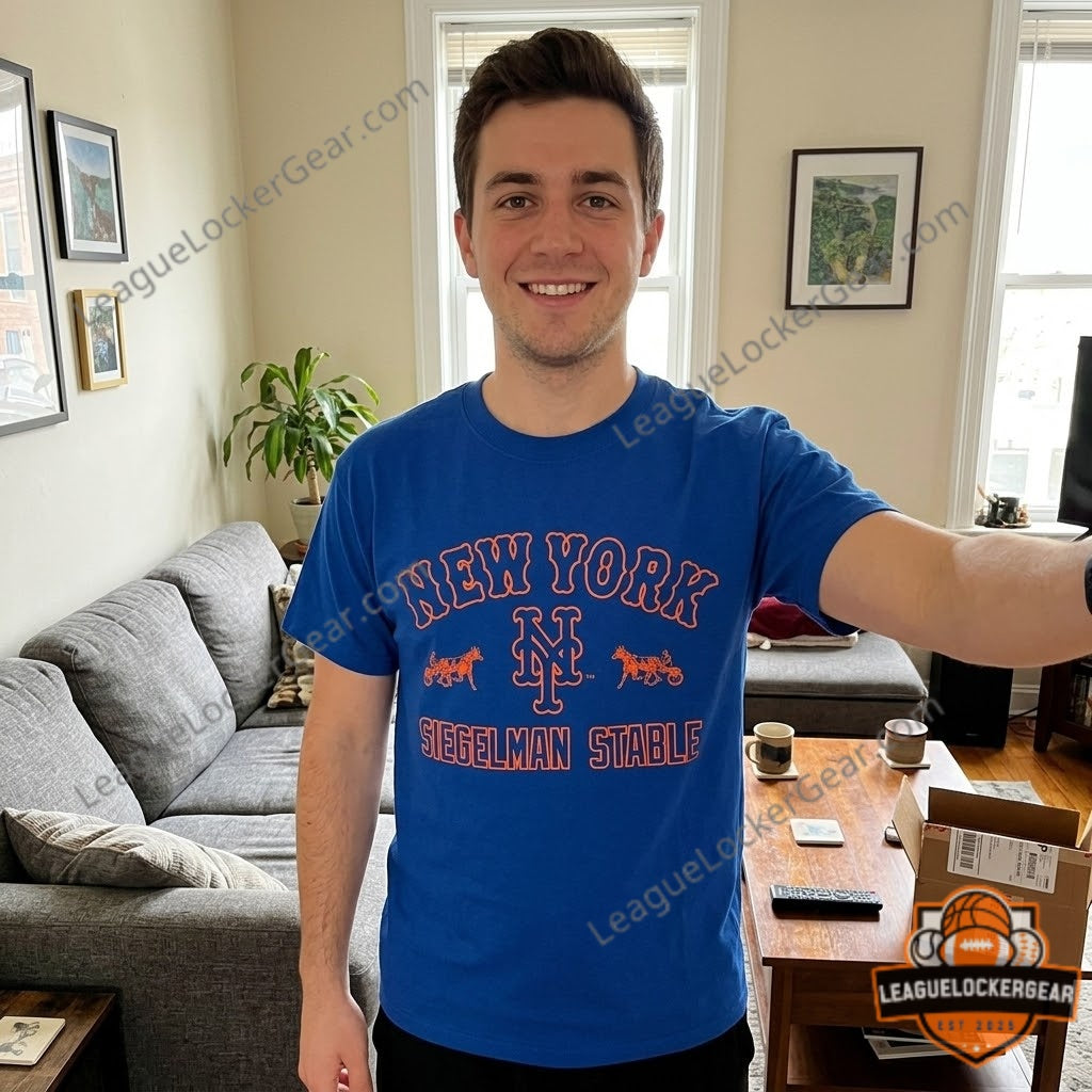 Anthony Ramos New York Mets Siegelman Stable T-Shirt - LeagueLockerGear