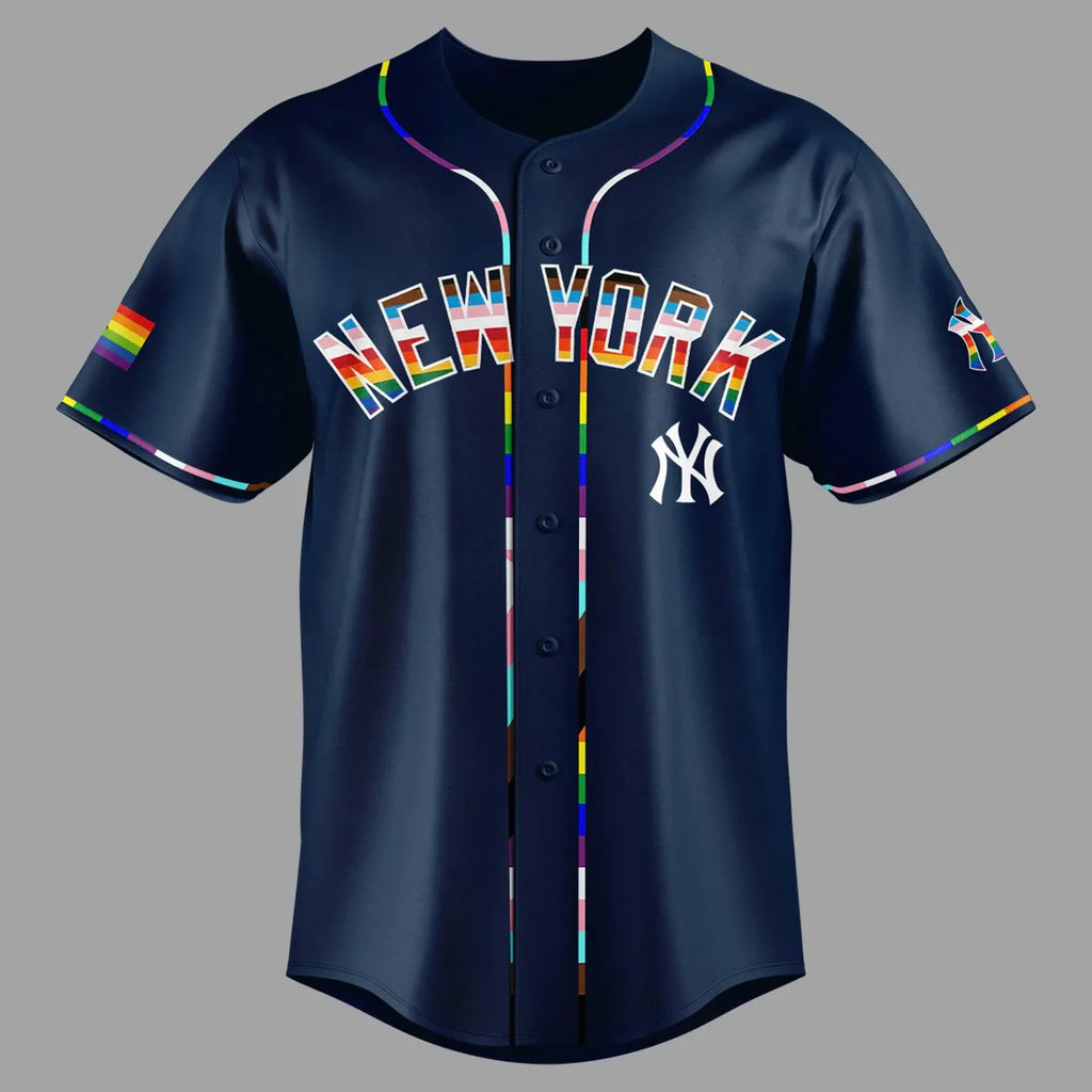 New York Yankees Celebrating Pride Month Baseball Jersey - LeagueLockerGear