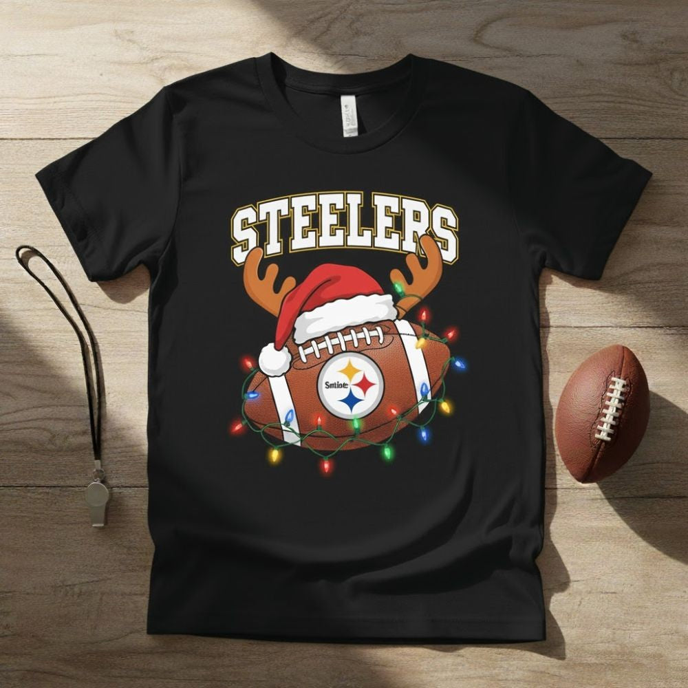 NFL Christmas Team T-Shirt – 2025 Holiday Football Exclusive Lights Tee (Choose Your Team) - LeagueLockerGear