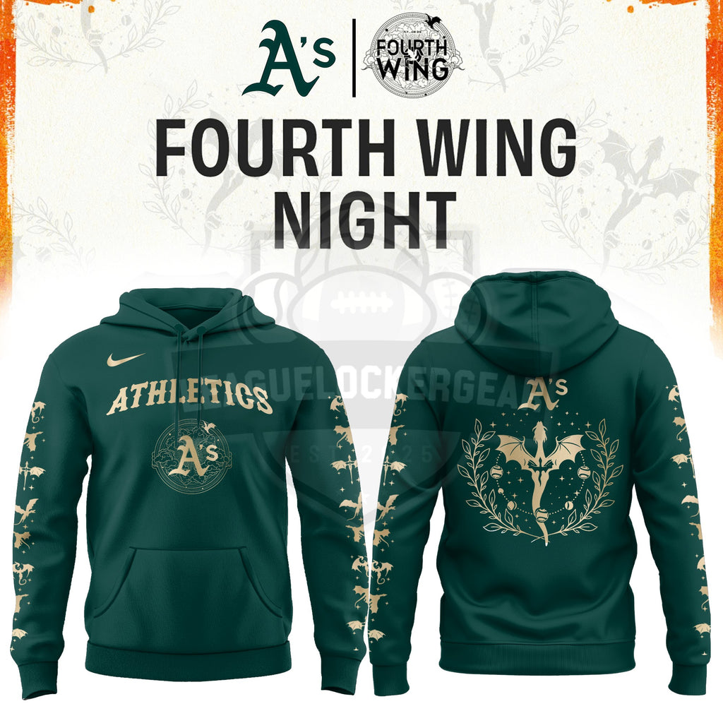 Oakland Athletics Fourth Wing Night Hoodie - LeagueLockerGear