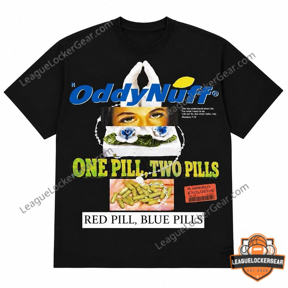 Suicideboys Oddy Nuff One Pill Two Pills T-Shirt - LeagueLockerGear